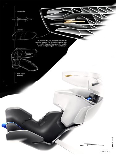 Alpine A390-beta asiento