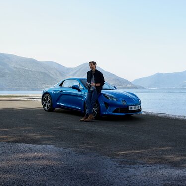 Alpine A110 in Blau