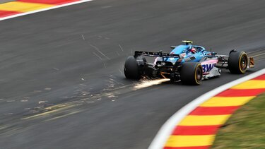 BWT Alpine F1 Team bei der Rückkehr der Formel 1 in Spa-Francorchamps wieder im Geschäft