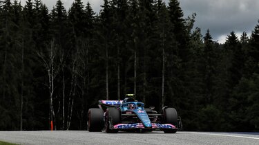 Alpine F1 car at the Austrian Grand Prix