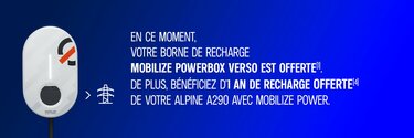 Bannières promotionnelles Alpine - Solutions de recharge 