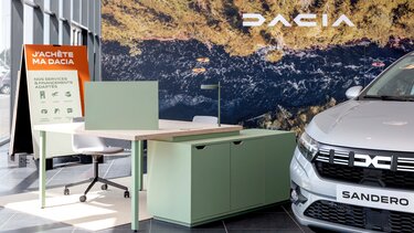 bureau dans une concession Dacia