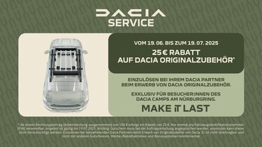 Dacia Zubehörgutschein
