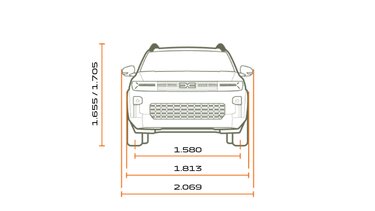 Abmessungen – Dacia Bigster 