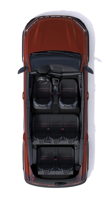Dacia Jogger – vordere und hintere Sitze, Kofferraum