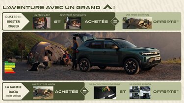 Offres accessoires outdoor Dacia