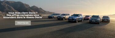 Offre fidelite gamme Dacia