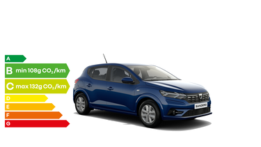 Etiquette énergétique Dacia Sandero – Emissions de CO2 et consommation du véhicule