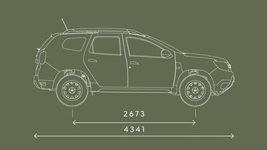 New Duster side dimensions