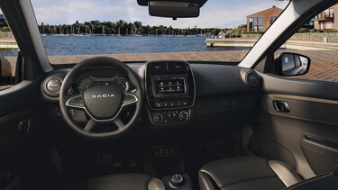Dacia Spring vue de l’intérieur
