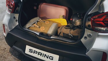 De nieuwe Dacia Spring - omkeerbaar bagagevak 