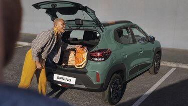 De nieuwe Dacia Spring - bagageruimte