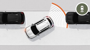 Noua Dacia Spring - senzori de parcare și cameră video spate 