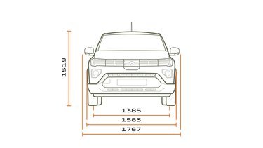 Dacia Spring - dimensioni
