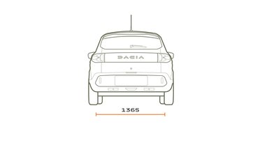 Dacia Spring - dimensioni