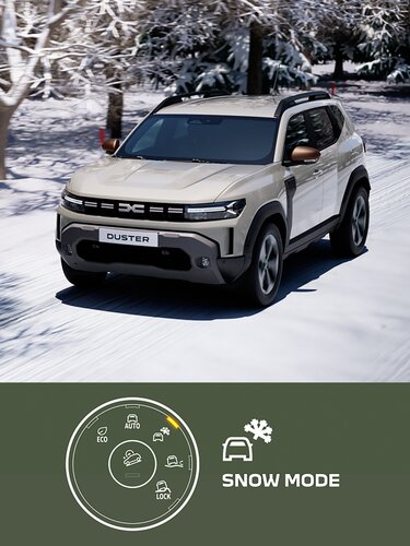 Dacia Duster ‒ režimy Snow a Sand-Mud 