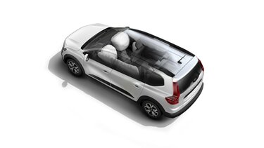 Airbag laterale anteriore: torace + airbag a tendina 