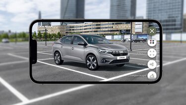 Logan in aplicatia Dacia AR