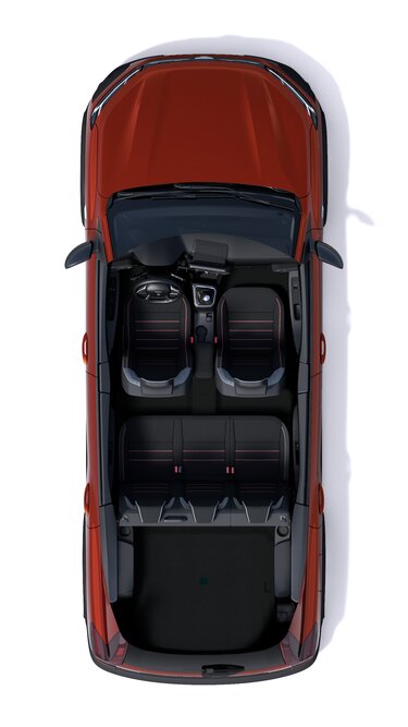 Pohľad na interiér Nového modelu Dacia RJI 