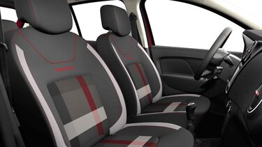 Dacia Sandero Stepway série limitée Techroad - Vue des places avant et du poste de conduite