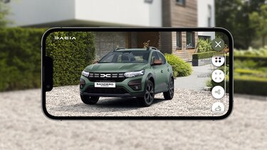 Sandero Stepway in aplicatia Dacia AR