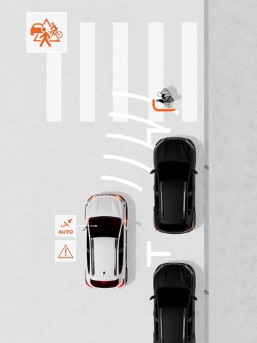 Dacia Sandero Stepway - Aktiver Notfall-Bremsassistent mit Fußgänger-/Fahrraderkennung