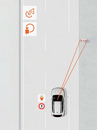 Sandero Stepway - Reconocimiento de señales de tráfico con alerta de exceso de velocidad