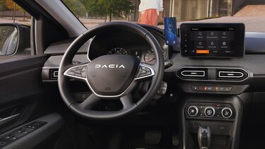 Sandero adjustable steering wheel