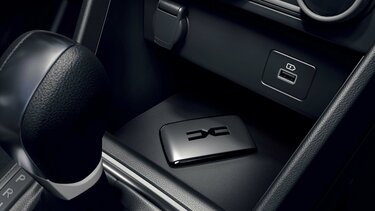 Dacia Mittelkonsole und kontaktloser Schlüssel