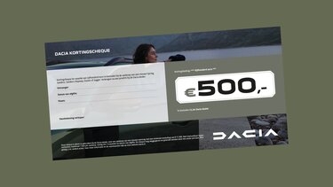 Dacia Experience Days - cheque