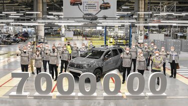  7 milioane de vehicule Dacia 