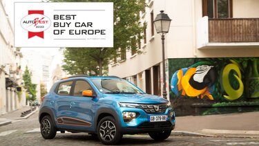 Dacia Spring - "Best Buy Car of Europe 2022” logo