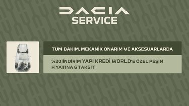 Dacia  - Satış sonrası kampanya