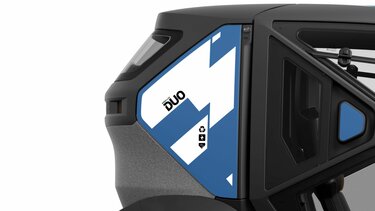 Mobilize Duo - pack personnalisation - pack bleu cosmic - custode arrière