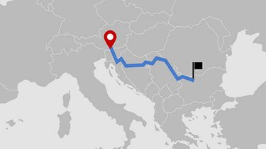 Osteuropakarte online über Navi-Extras
