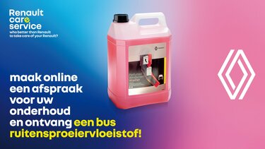 gratis bus ruitensproeiervloeistof - onderhoud | Renault