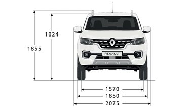 ALASKAN - Dimensions face avant - Renault