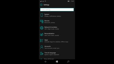 versión del software del windows phone