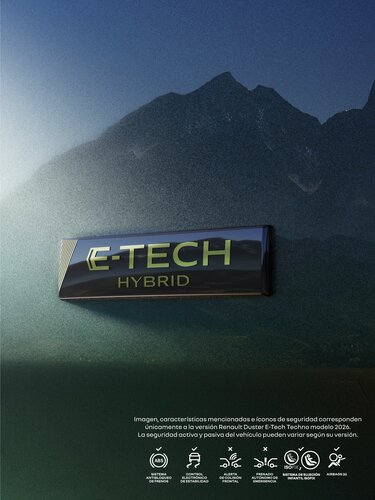 Renault Duster - emblema distintivo E-Tech