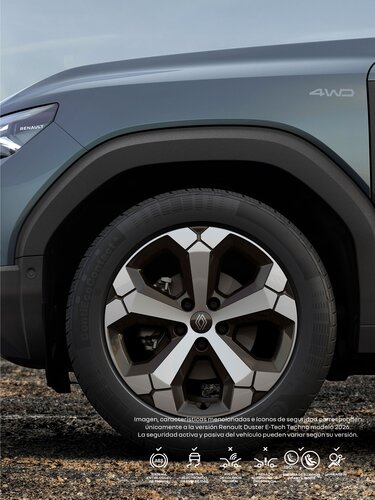 Renault Duster - up to 217 mm of ground clearance and high attack angle