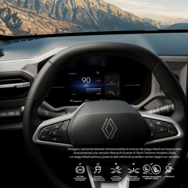 Renault Duster - 7" digital colour instrument cluster
