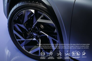 Renault Koleos full hybrid E-Tech: rines de aleación de 20” en pico