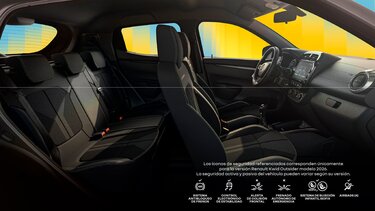 Diseño moderno de la tapicería del Renault Kwid