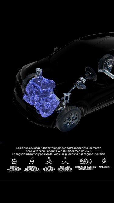 Renault Kwid: motor eficiente
