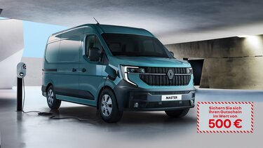 Neuer Renault Master E-Tech 100% elektrisch - Stilvoll unterwegs Gutschein