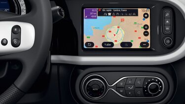 Der Renault Twingo E-Tech 100% elektrisch mit Online-Multimediasystem Easy Link