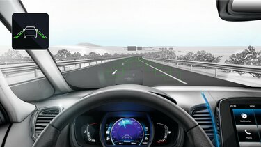 Die intelligenten Fahrerassistenzsysteme im Renault Espace - Spurhaltewarner