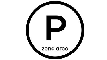 Etiqueta estacionamiento zone AREA