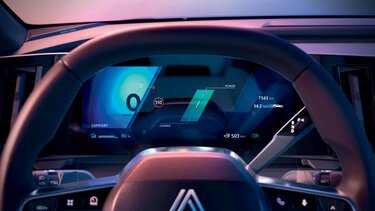 Driving range widget - Renault Scenic E-Tech 100% electric