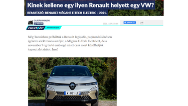 Speedzone teszt: Renault MEGANE R.S. Trophy R - Kincs, ami nincs